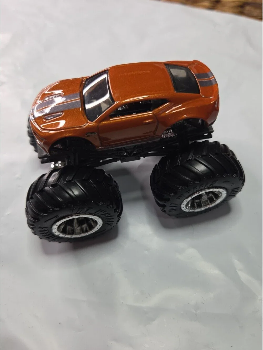 LOOSE Hot Wheels 2020 Monster Trucks Crash Legends 2018 Orange Chevy Camaro SS